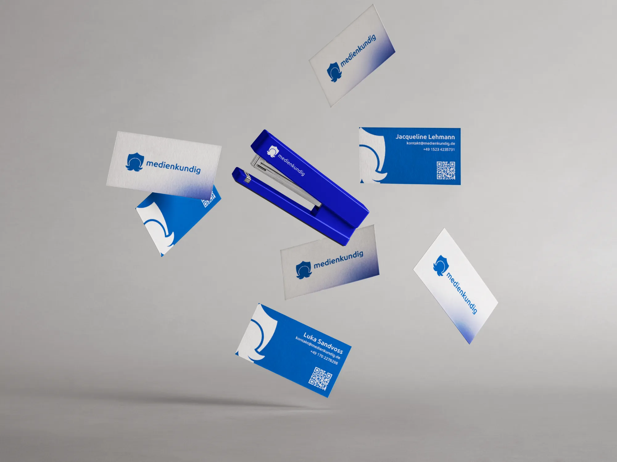 Brand applied to business cards and stationery