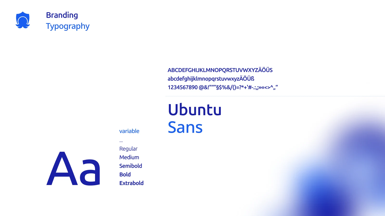 Typography system used for the Medienkundig interface