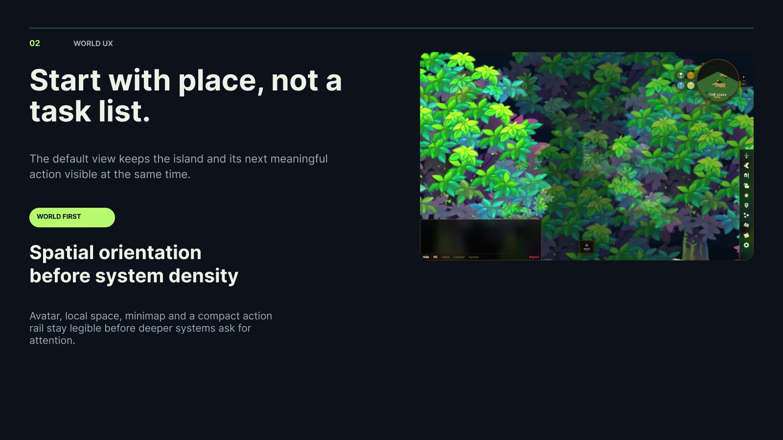 Shattered-Case-Study-Slide zu World UX mit Inselwelt-Screenshot