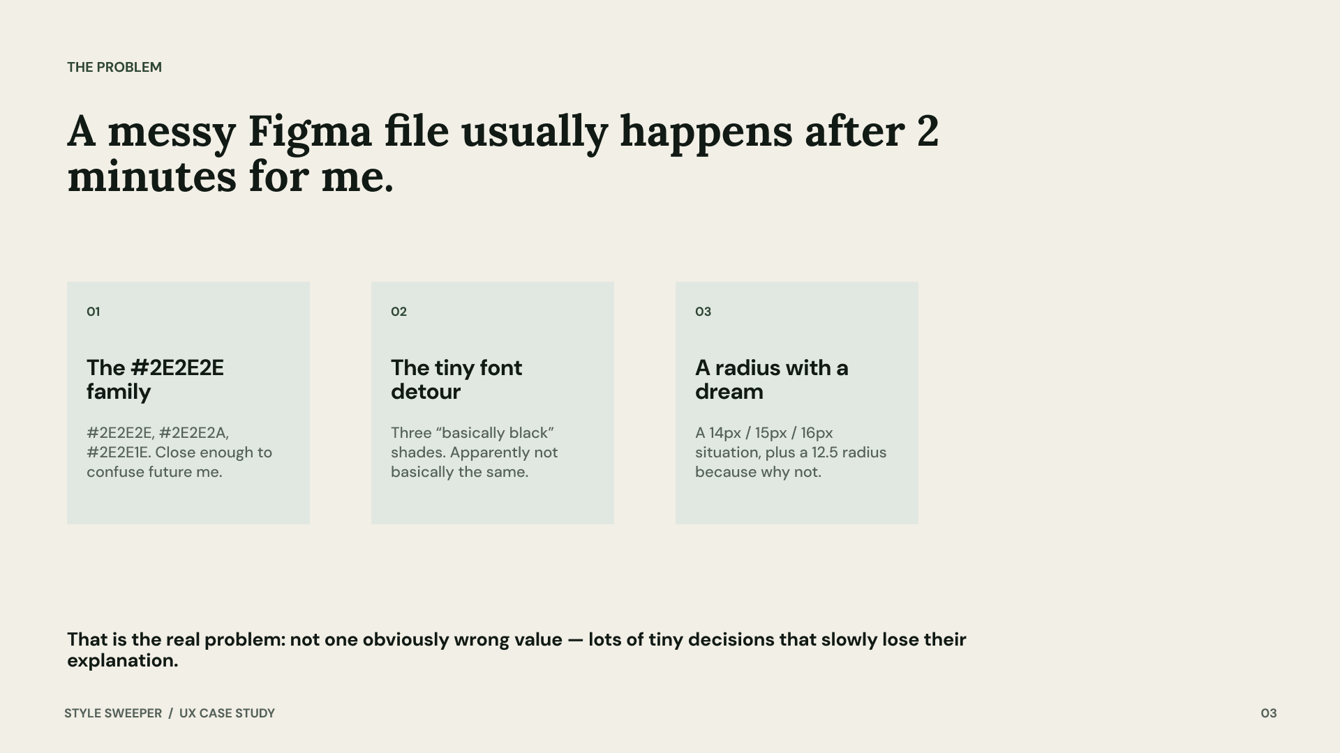 Style-Sweeper-Folie über visuellen Drift in Figma